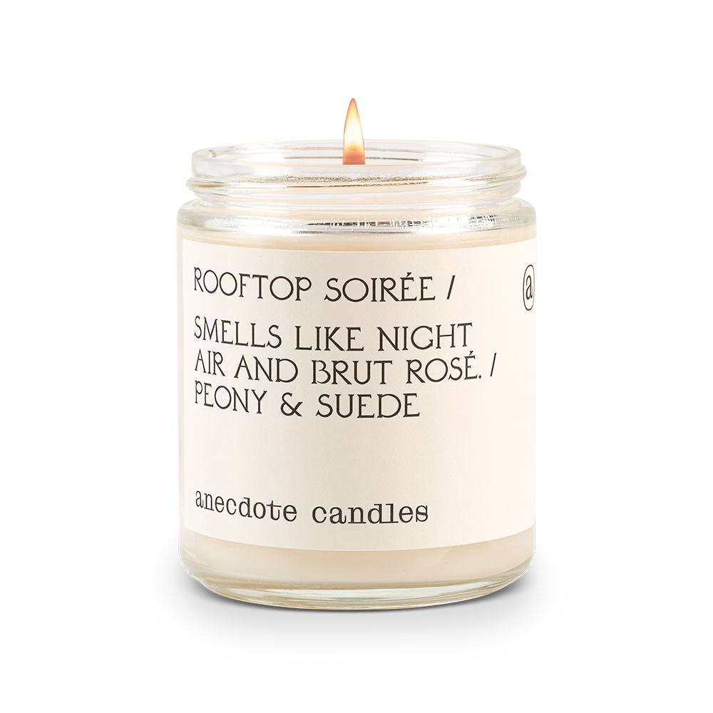 Anecdote Candles - Wholesale Jar/Filled Candle - Rooftop Soirée (Peony & Suede) Candle1