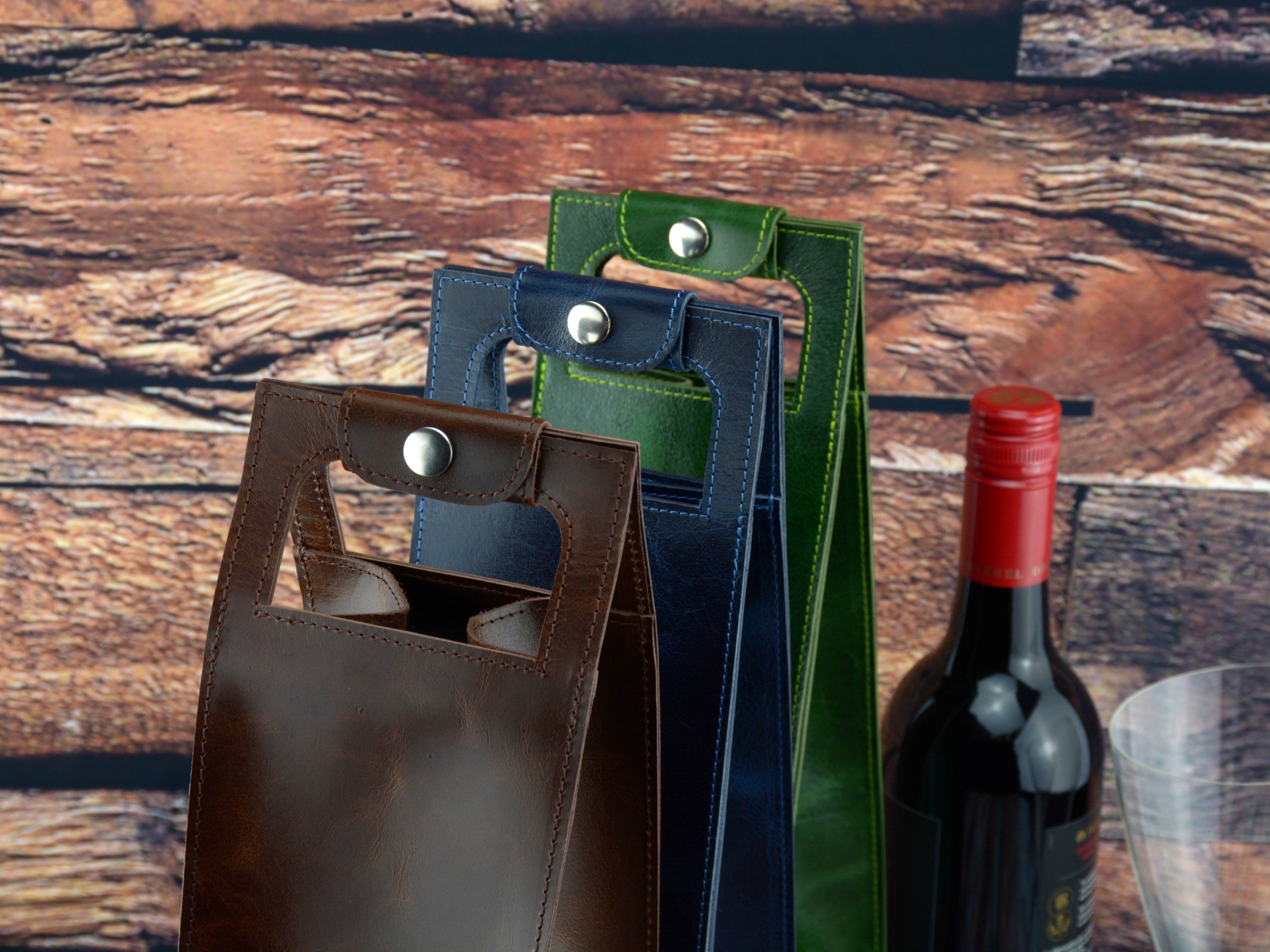 Exclusive Art Inc – Engroshandel Vinkuffert – Premium Læder Vin Carrier Enkelt-flaske Vin Tote/cover10