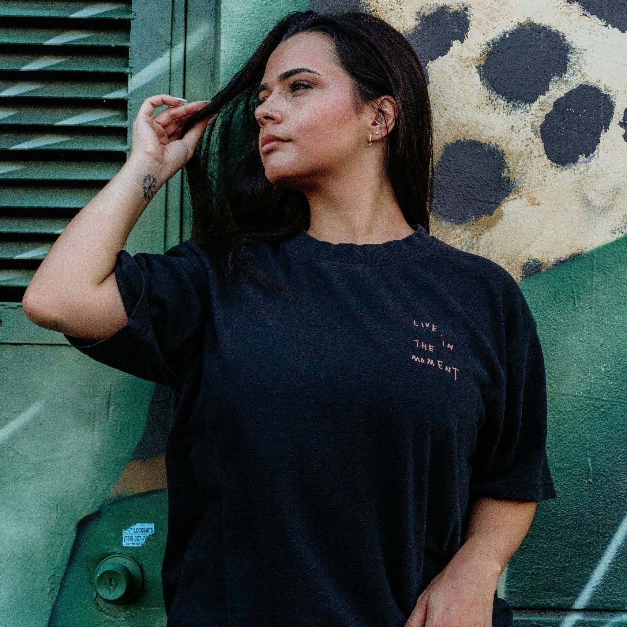 Wear The Peace - Wholesale Screen Printed T-Shirt - Men's - Live In The Moment Heavyweight Tee3