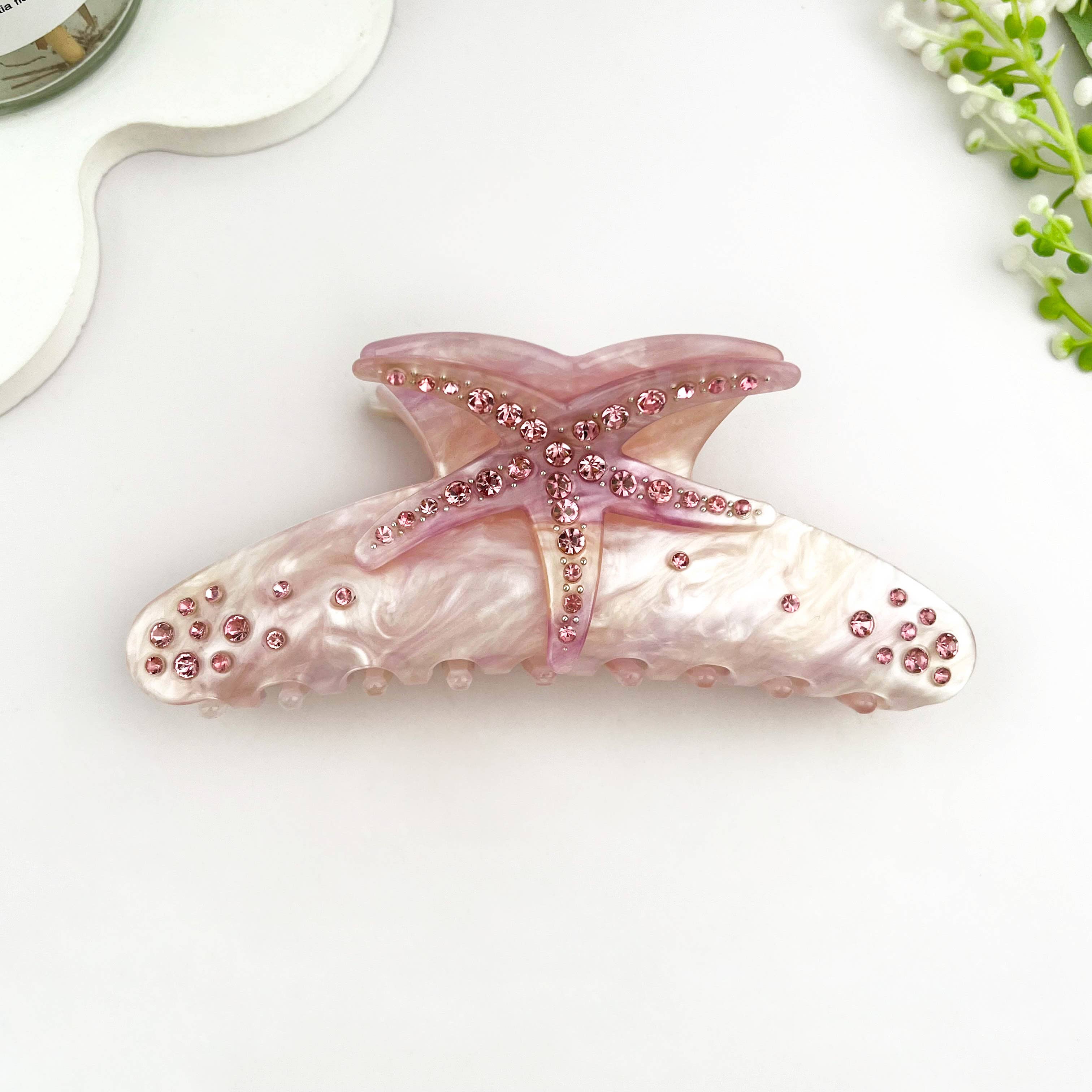 mildstyles – Clips para cabelo - Mulher por atacado – Gancho de Cabelo com Gradiente de Cores, Estrela-do-mar, Pedrarias e Meia-lua6