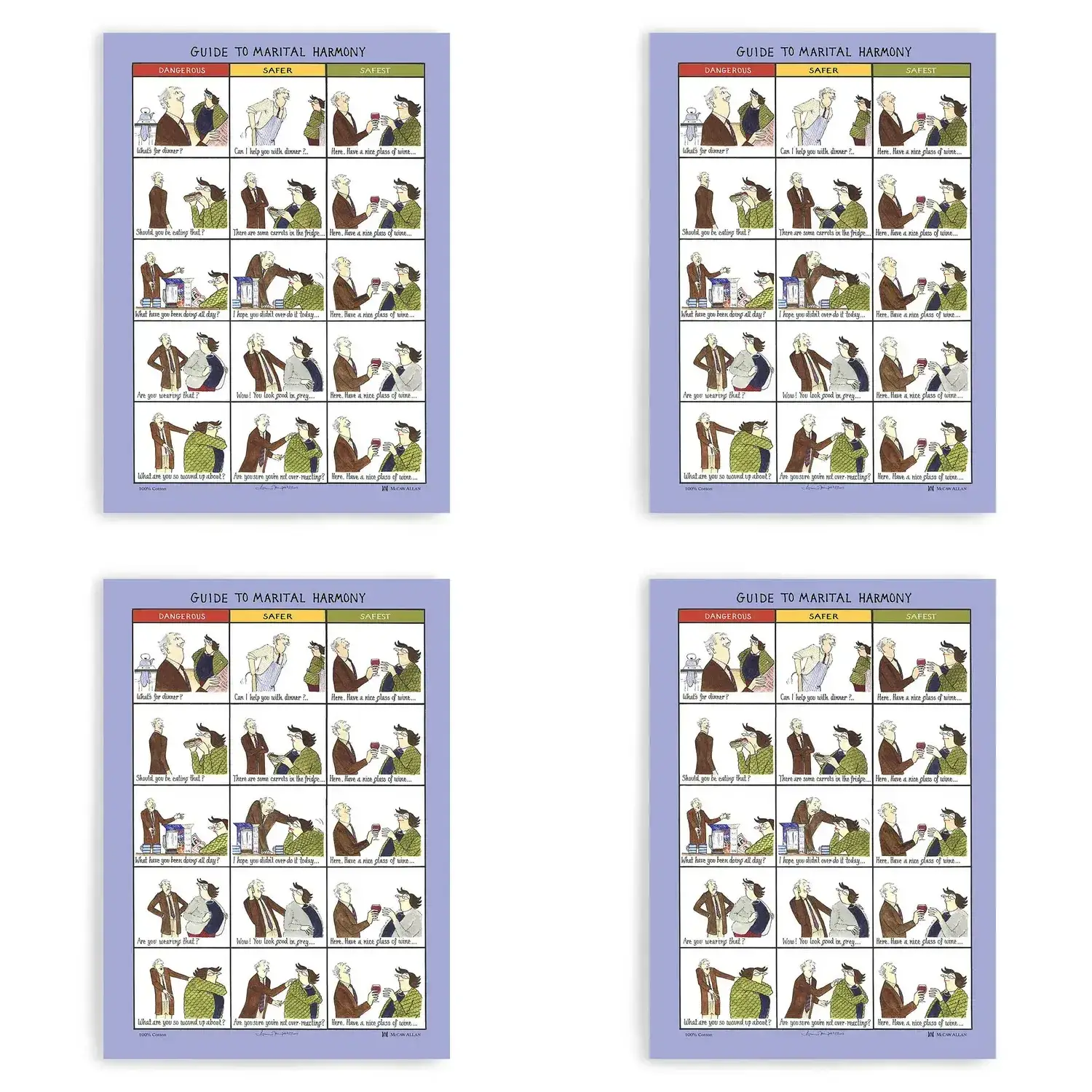 Dublin Gift Company – wholesale Kökshandduk – Vinglig guide till äktenskaplig harmoni kökshanddukar5