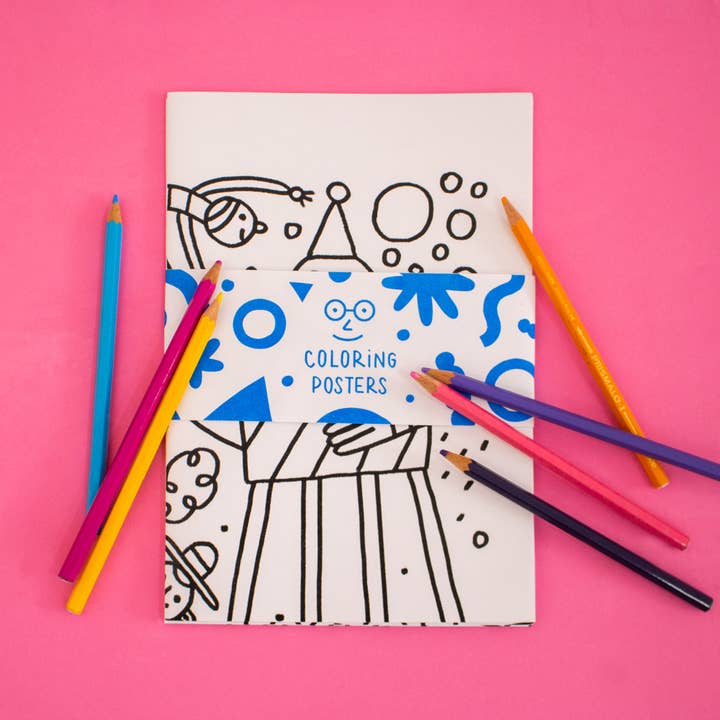 Poster zum Ausmalen — Pack 3 für den Großhandel von Ana Seixas