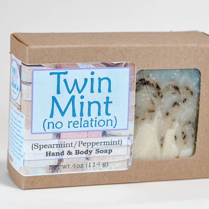 Twin Mint (ingen relation) - Pepparmynta Spearmint Soap för wholesale av Pip & Lola's Everything Homemade