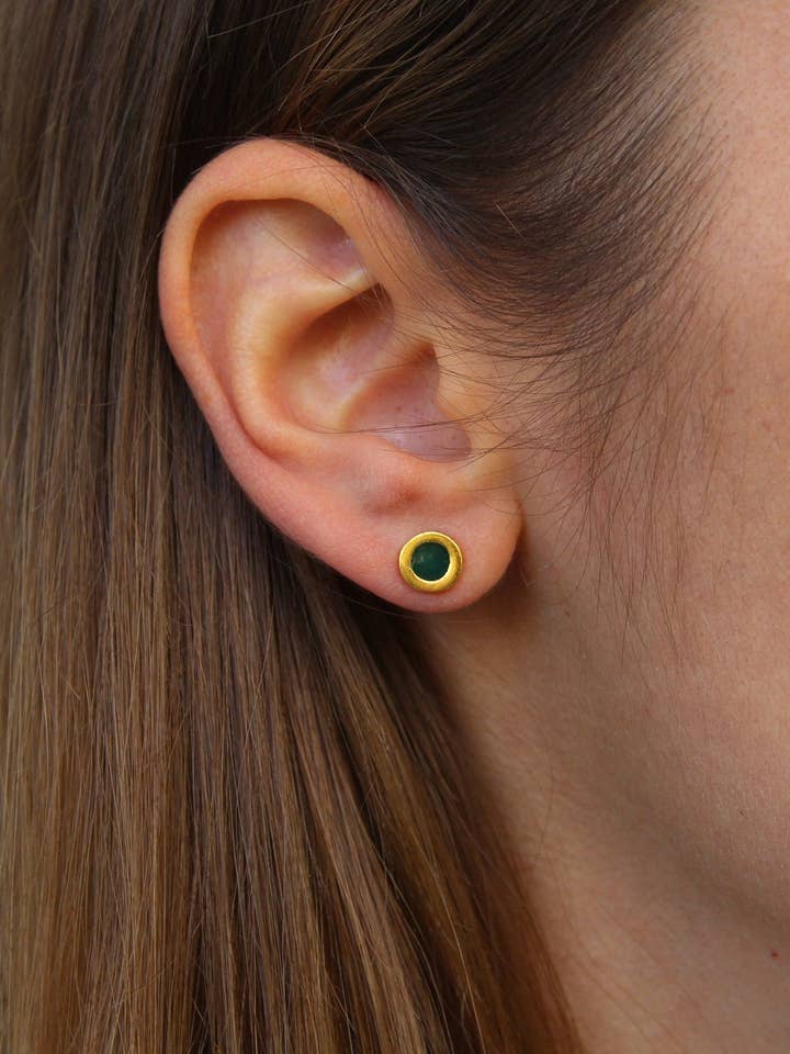 mini color earrings,enamel stud earrings, for wholesale by North & South jewelry