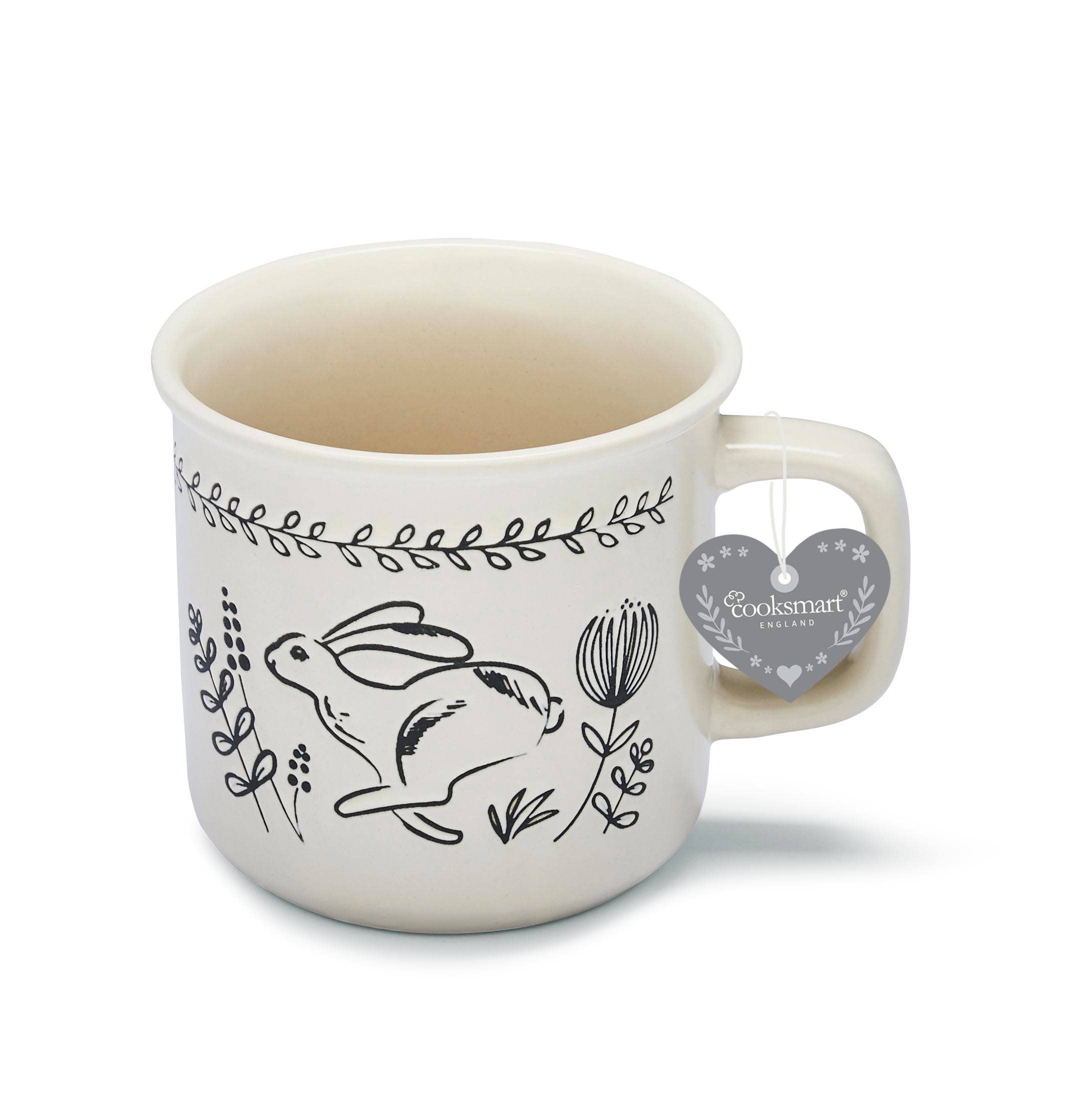 Cream Lipped Mug - Hare Country Animals for wholesale on Faire2