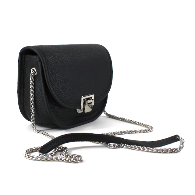 Pretty Persuasions - Vente Sac à bandoulière – femme - Sac à bandoulière en cuir PL22032 avec chaîne décorative10