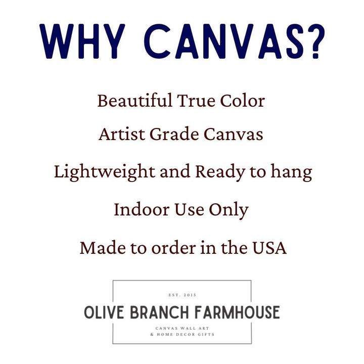 Olive Branch Farmhouse - Wholesale Sign - Vintage Ice Cream Bar Farmhouse Canvas Wall Art