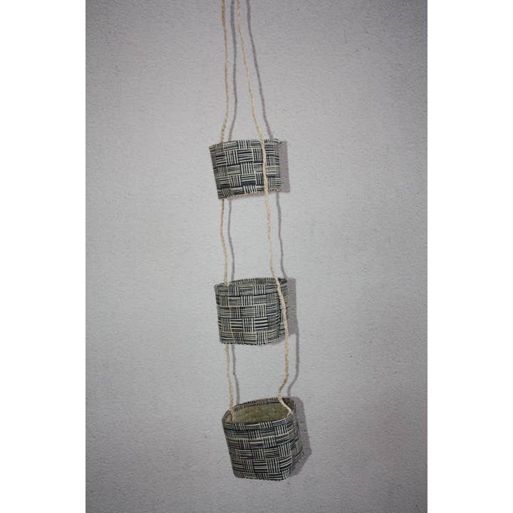 Boutique Huléti - Wholesale Hanging Planter - Hanging baskets in Rabane to hang / Spice rack, hanging plants or various storage - 7 COLORS to CHOOSE - HANDMADE1