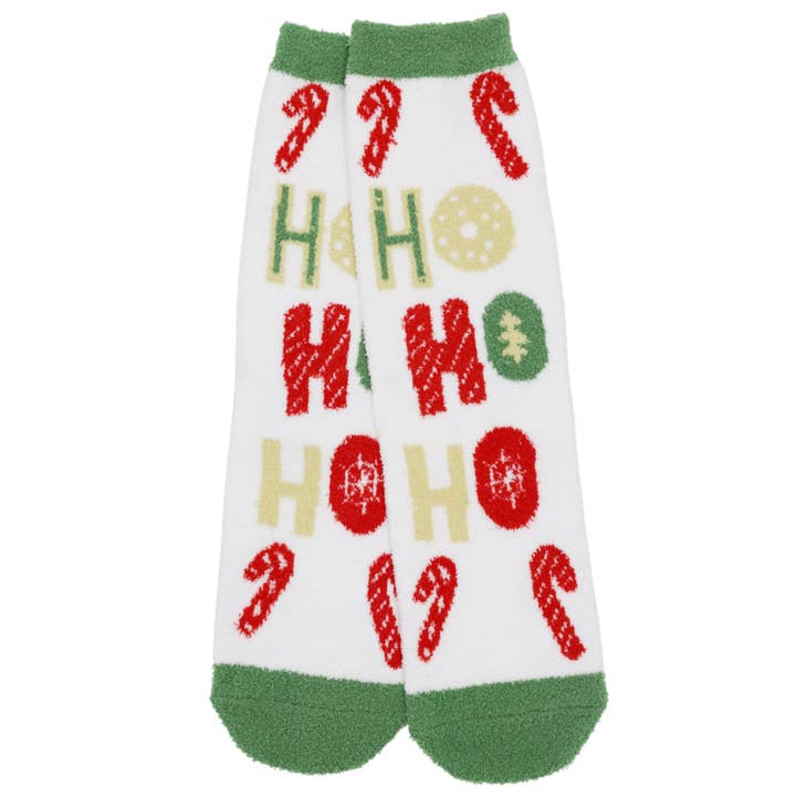 Hana - Wholesale Socks – Women's - Christmas theme Design Holiday Fuzzy Socks 4