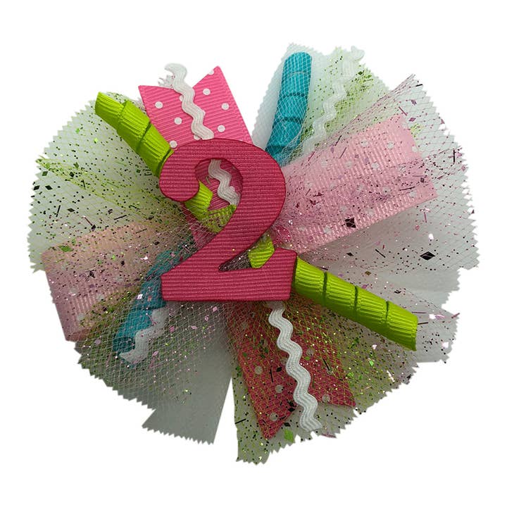 02 Birthday Puff for wholesale by Bows For Belles, LLC
