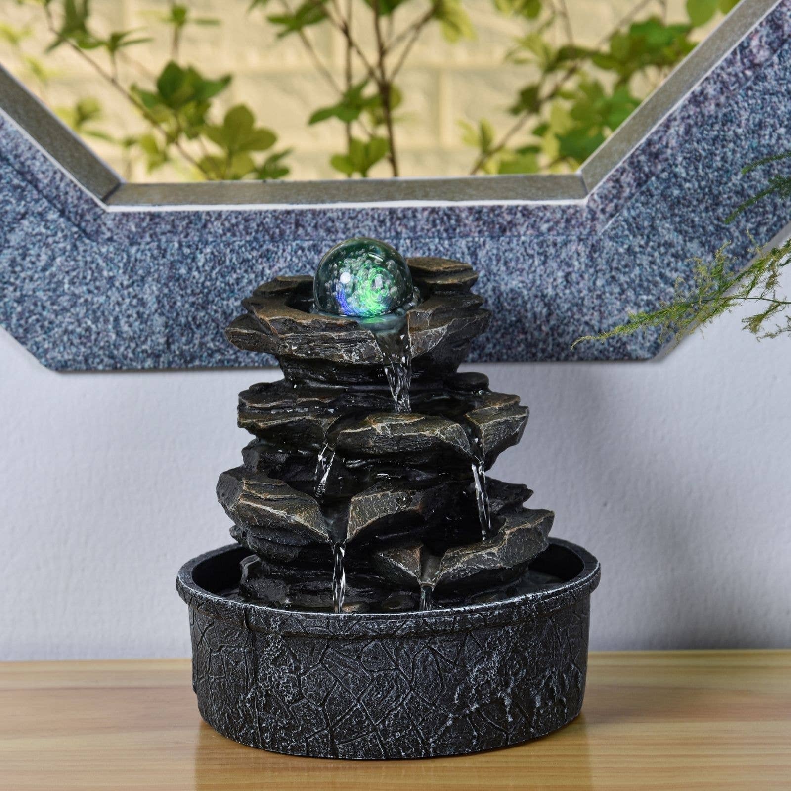 Zen'Arôme - Wholesale Decorative Tabletop Object - Little Rock Indoor Fountain Cascade Nature Stone Effect11
