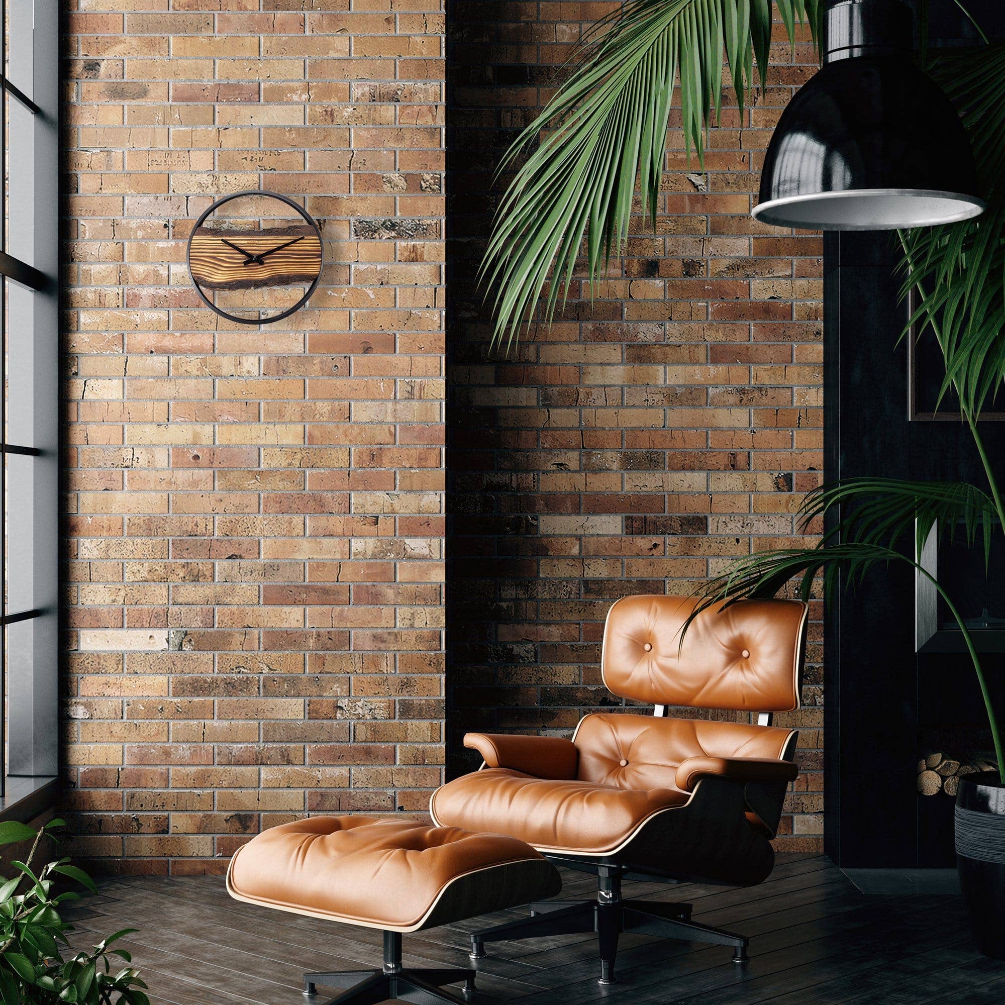 NeXtime - Wholesale Wall Clock - Forest Metal & Solid Wood Wall Clock8