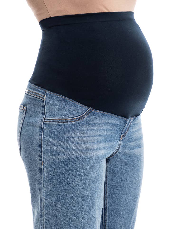 1822 Denim - Wholesale Jeans - Maternity - MATERNITY 30” STRAIGHT LEG JEAN W/ BELLYBAND