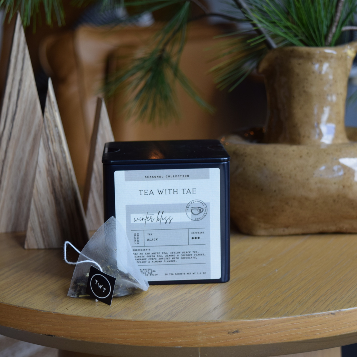 Tea with Tae - Wholesale Tea bags - Winter Bliss Holiday Black Tea Gift Tin (20 tea bags)1