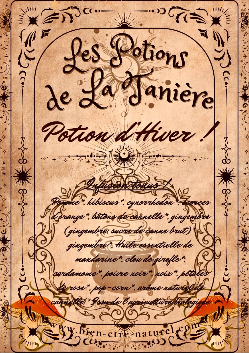 Desarwen - Wholesale Health/Detox Tea - Infusion witchy Lair potion winter potion