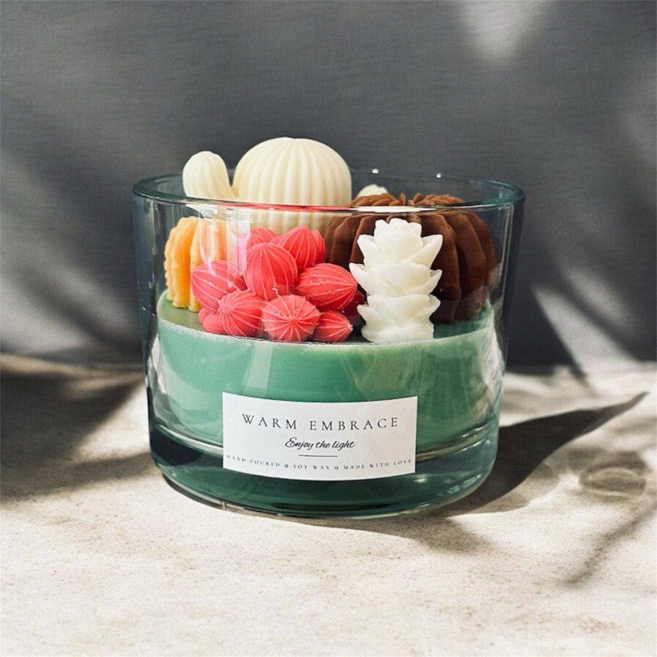 Karly’s Candles - Wholesale Novelty candle - Handmade 16oz Succulent Soy Wax Candle for Plant Lovers0
