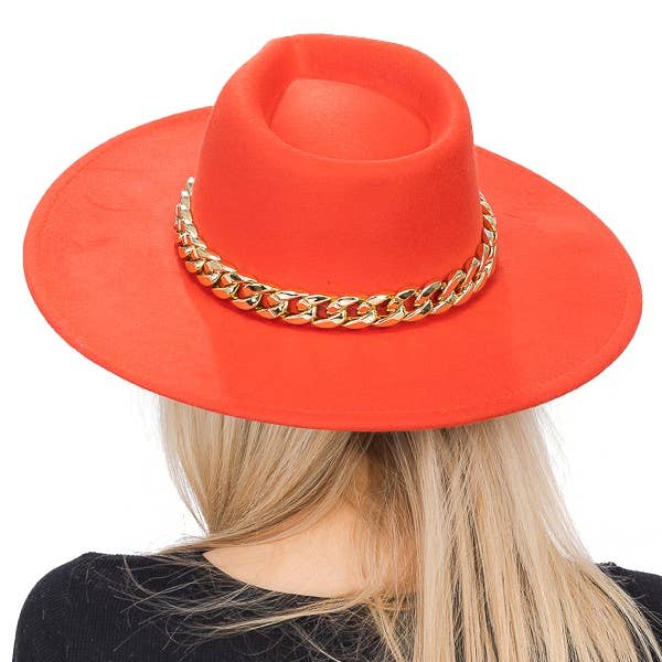 Cap Zone – Großhandel Fedora-Hut – Damen – Große, kubanische Rancher-Mütze mit Knitterfalten und breiter Rancher-Kette8