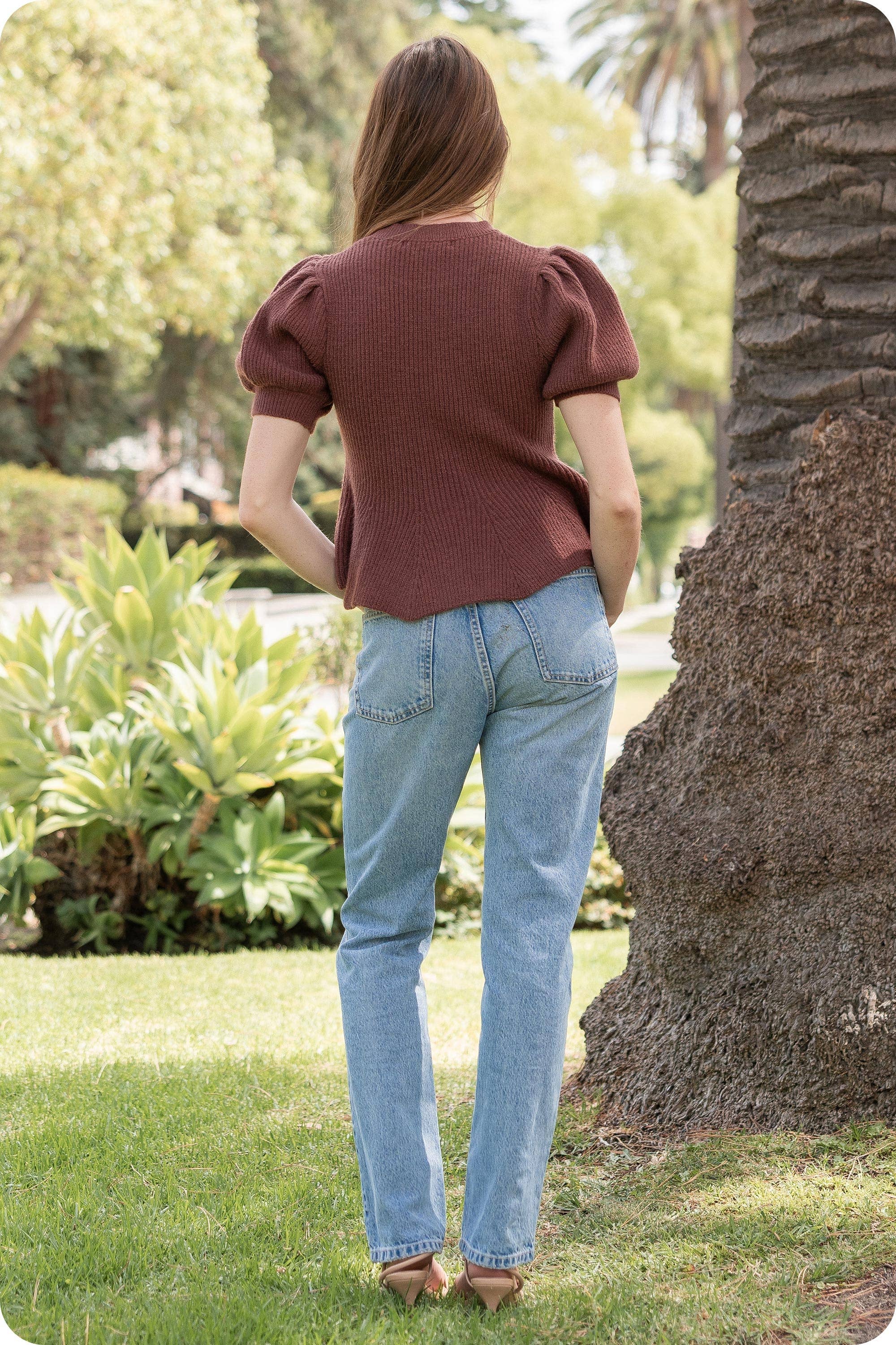 Strut & Bolt - Wholesale Tunic Sweater - Women's - Flared Puff Sleeve Knit Top42