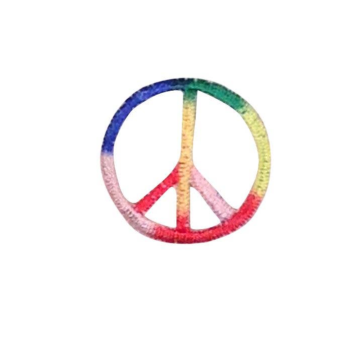 Wholesale Applique – wholesale Patch – 1" Peace Sign, Embroidered, Iron on Patch11