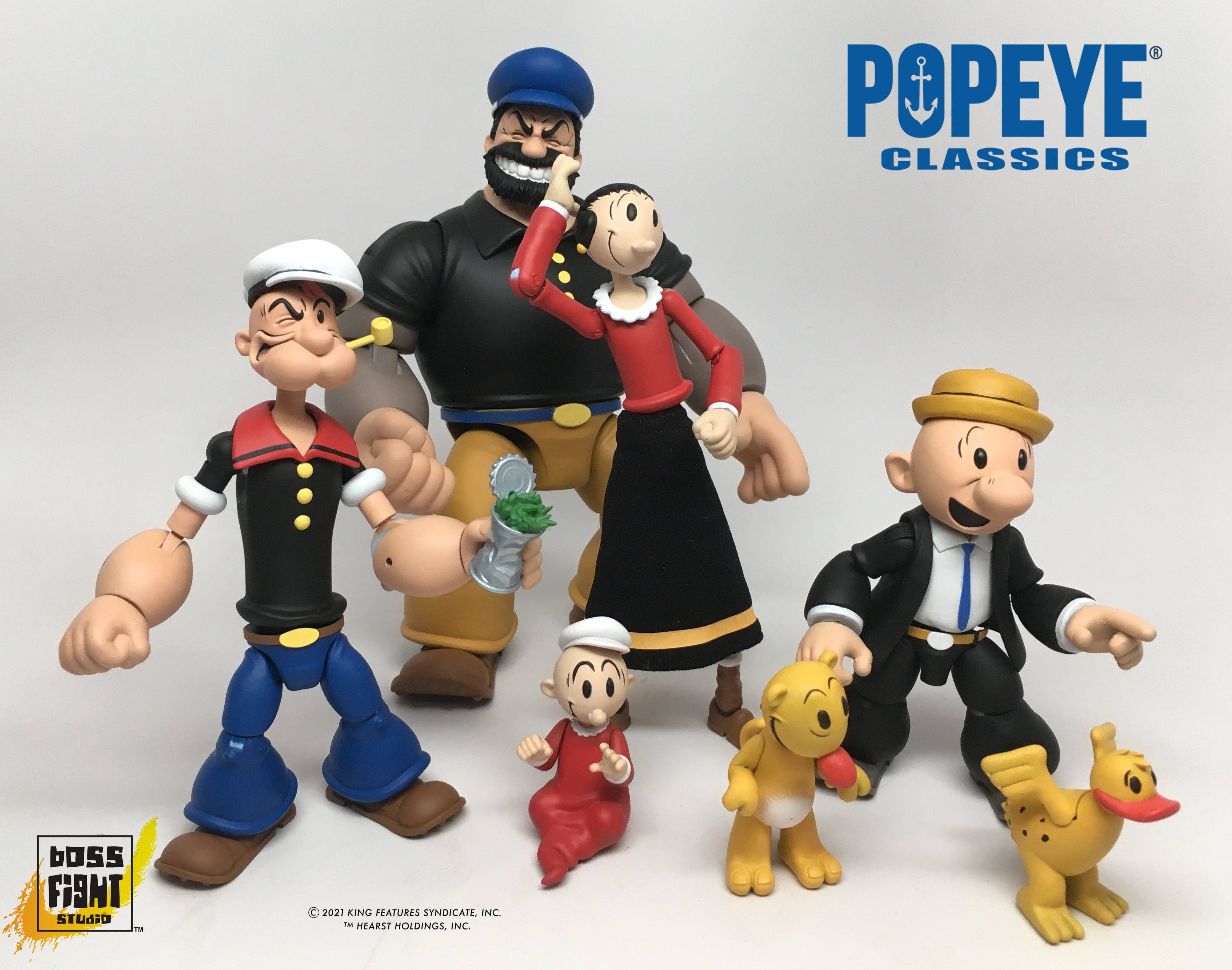 Boss Fight Studio Llc - Wholesale Figurine Toy - Kids - Popeye Classics Action Figure: Popeye the Sailor Man10
