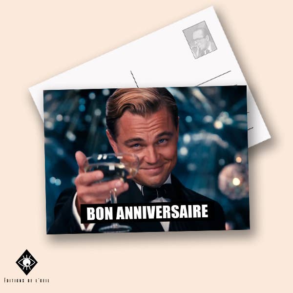 Postcard - Happy Birthday for wholesale by Les Éditions de l'Oeil