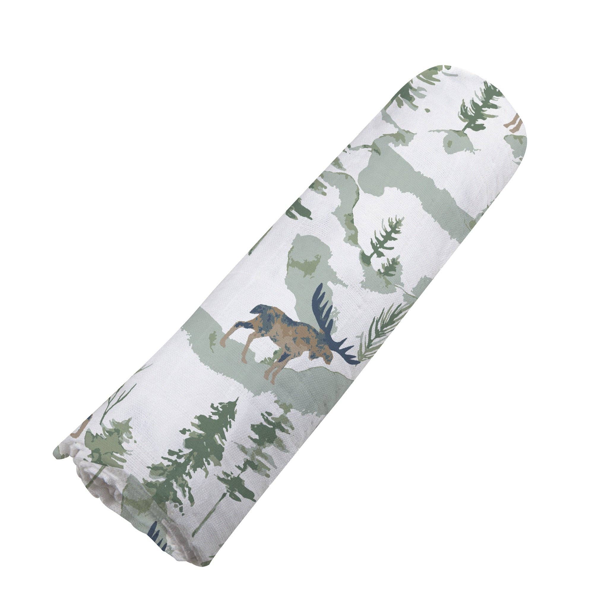 Newcastle Classics - Wholesale Swaddle - Baby - Mountain Moose Swaddle3
