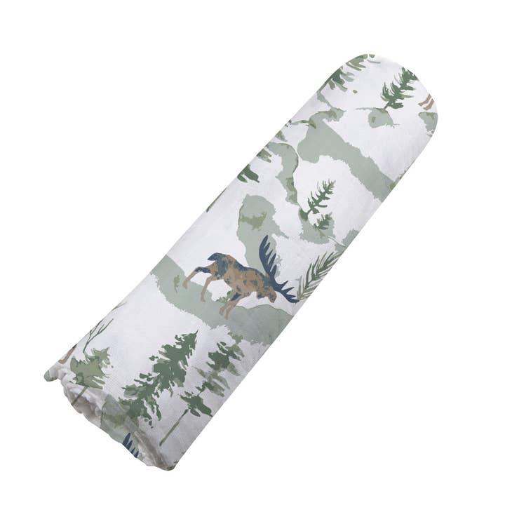 Newcastle Classics - Wholesale Swaddle - Baby - Mountain Moose Swaddle3