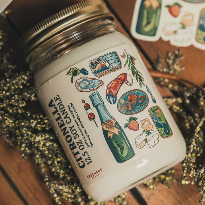 Freehand Goods - Wholesale Jar/Filled Candle - Citronella Soy Candle3