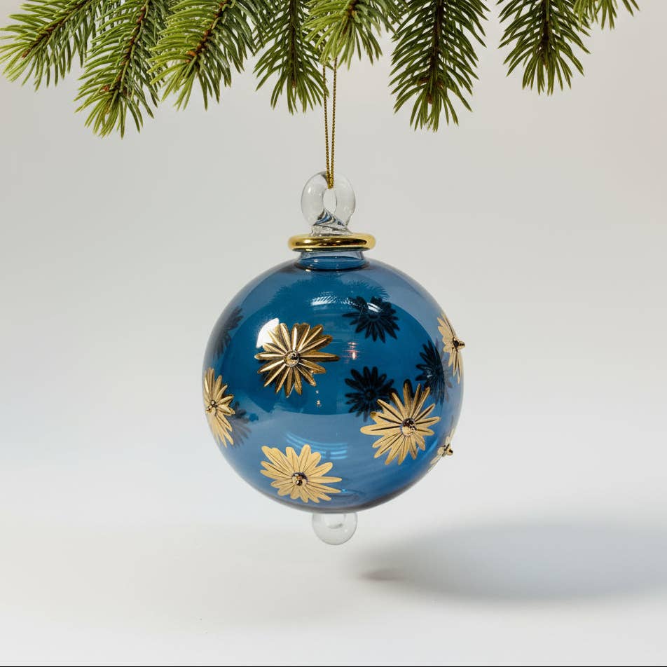 Dandarah - Wholesale Ornament - Blown Glass Ornament - Starry Blue Sky
