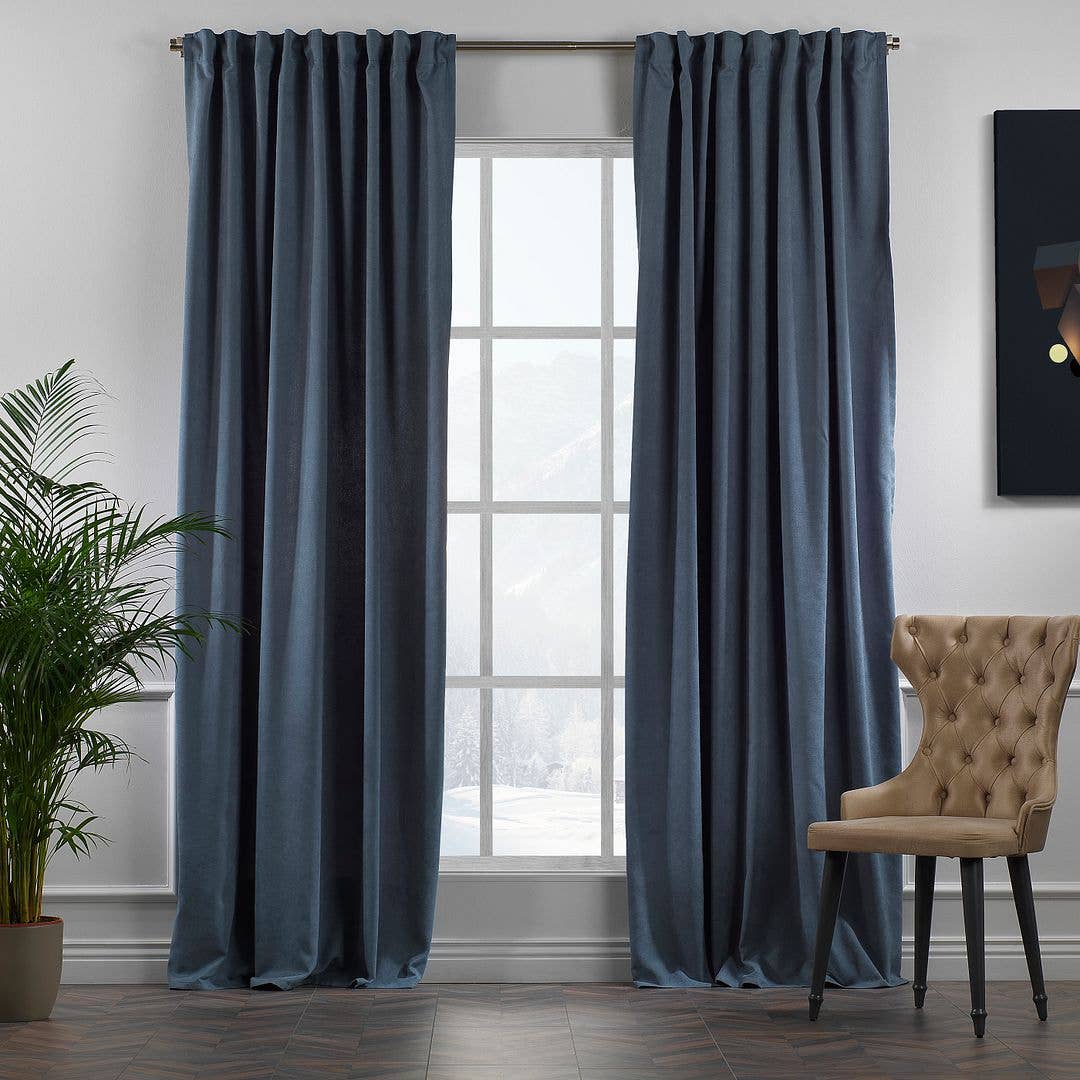 Bes Home Design - Wholesale Curtain - 100" Wide & Extra Long Matte Decorative Custom Size Curtain58