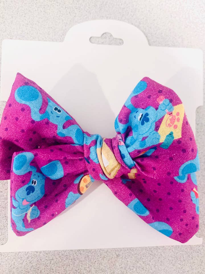 Blues Ledtrådar Bomull Paisley Bow för wholesale av All About That Bow