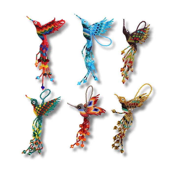 Lumily - Vente Objets de décoration - Grande ornement de perles de graine de colibri - Guatemala