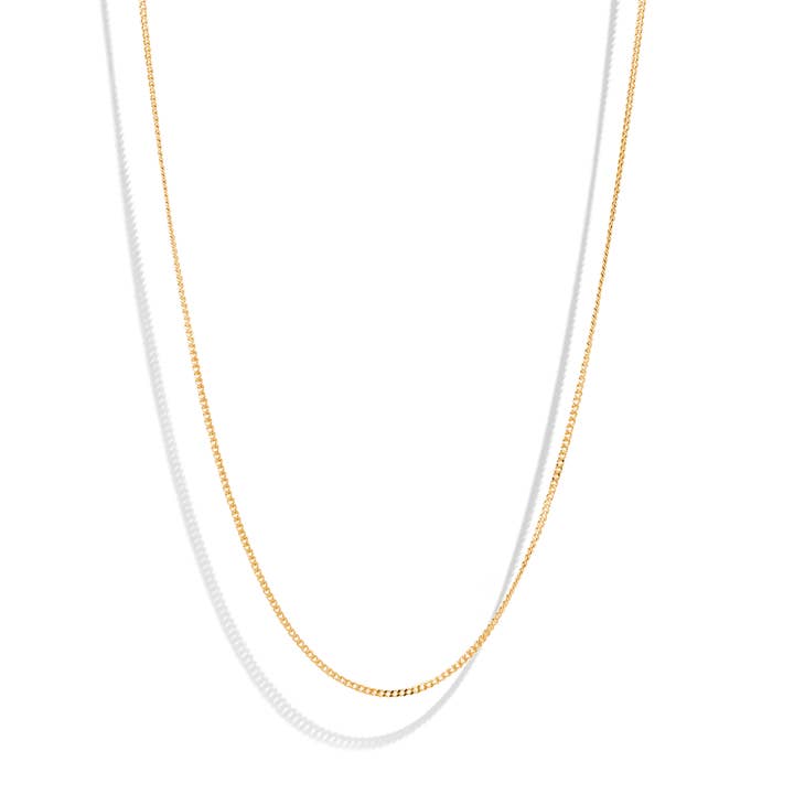 DE GIGI KETTING - 18k verguld zilver voor wholesale door BOUND STUDIOS