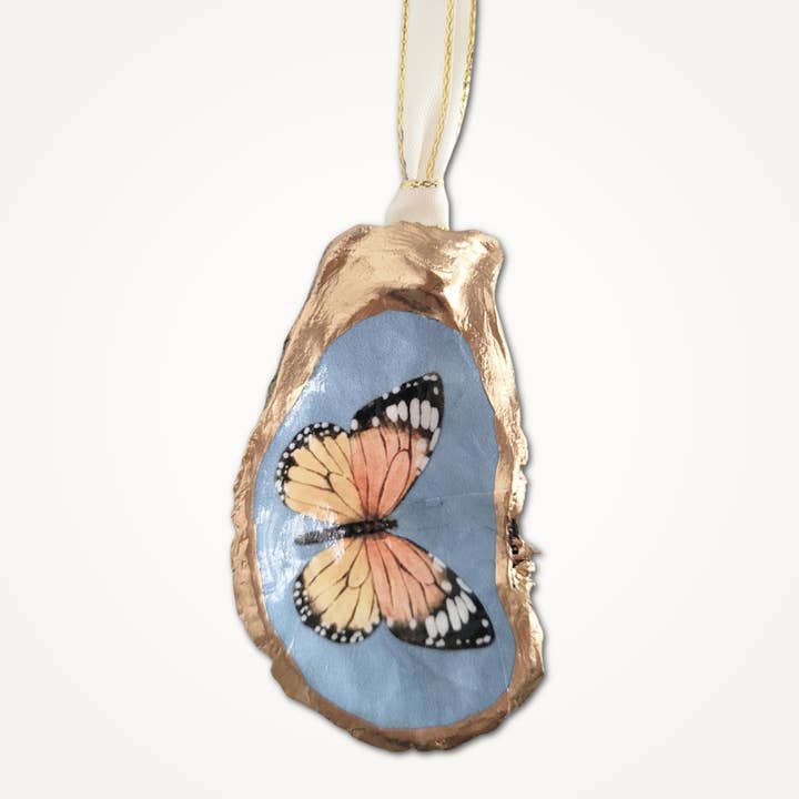 Enfeite de Borboleta Monarca • Concha de Ostra por atacado de Beatrixbell Handcrafted