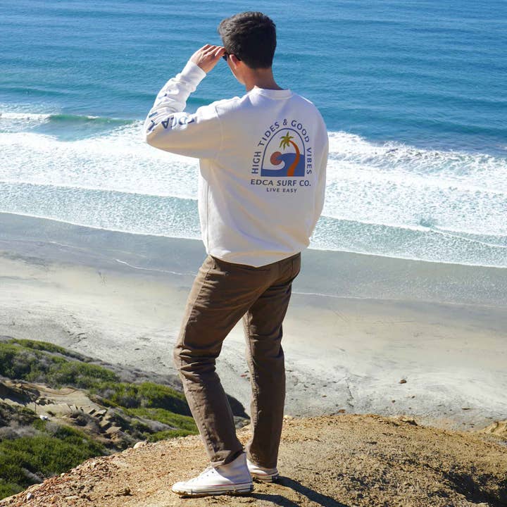 Everyday California - Wholesale Graphic Sweatshirt - Unisex - Sublime Crewneck - Unisex California Surf Beach Sweatshirt