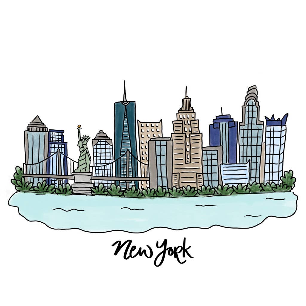 Anna Whitham Co. - Wholesale Tea Towel - New York City Tea Towel1