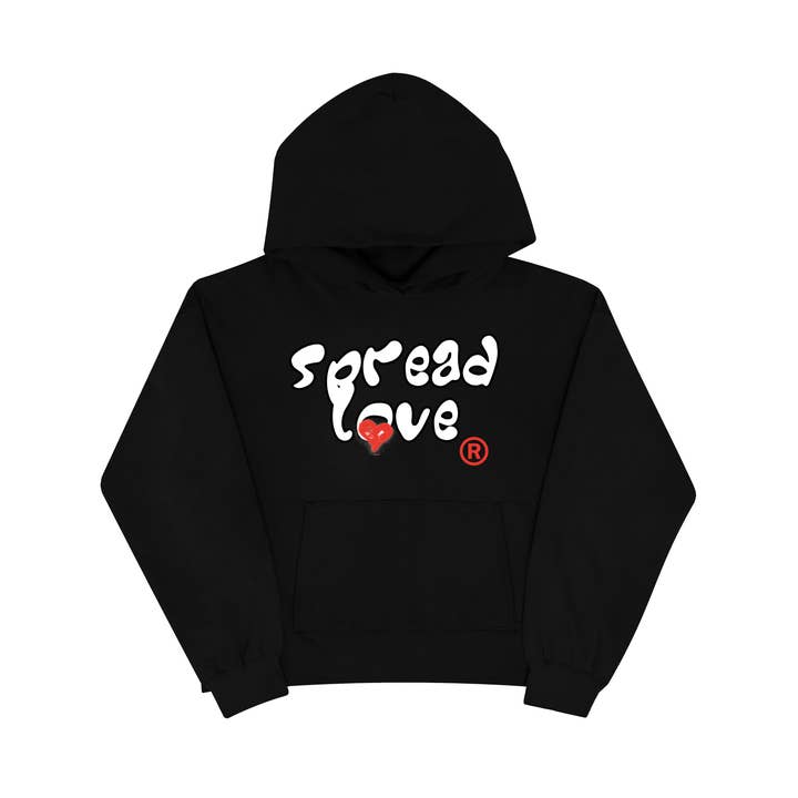 Felpa con cappuccio Spread Love Spray per la vendita all'ingrosso da parte di Goodsinners
