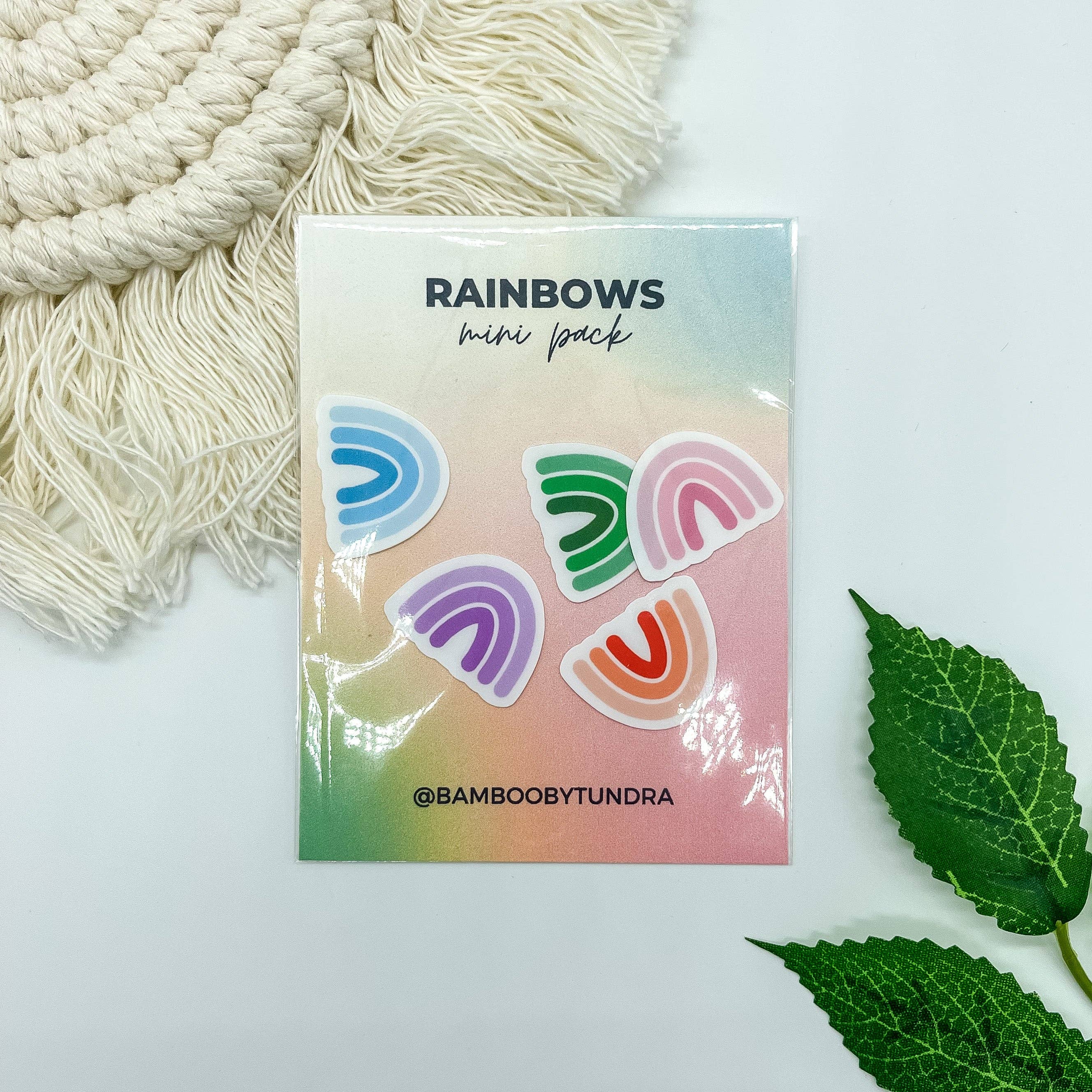 BambooByTundra - Wholesale Sticker - Rainbows Mini Sticker Pack1