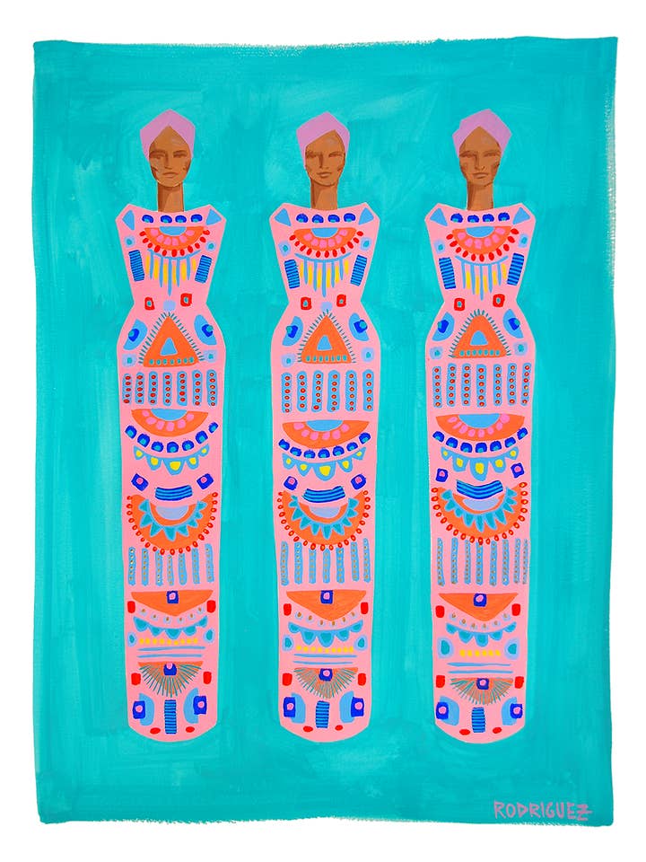 CLEO TRIPLE GODDESS PRINT for wholesale by Marianne Angeli Rodriguez Gallery