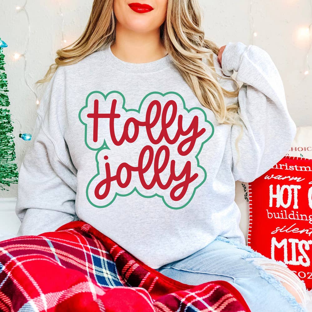 Trendy Transfers – wholesale Sublimation transfer – Holly Jolly Script DTF Heat Transfer0