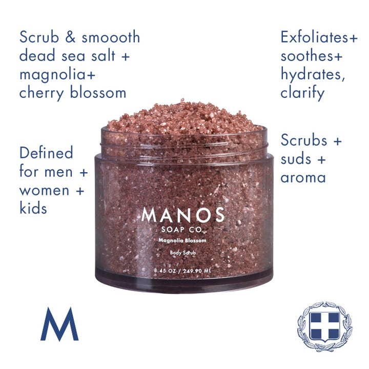 Manos Soap Co. - Wholesale Body Scrub/Exfoliant - Magnolia Blossom Body Scrub2