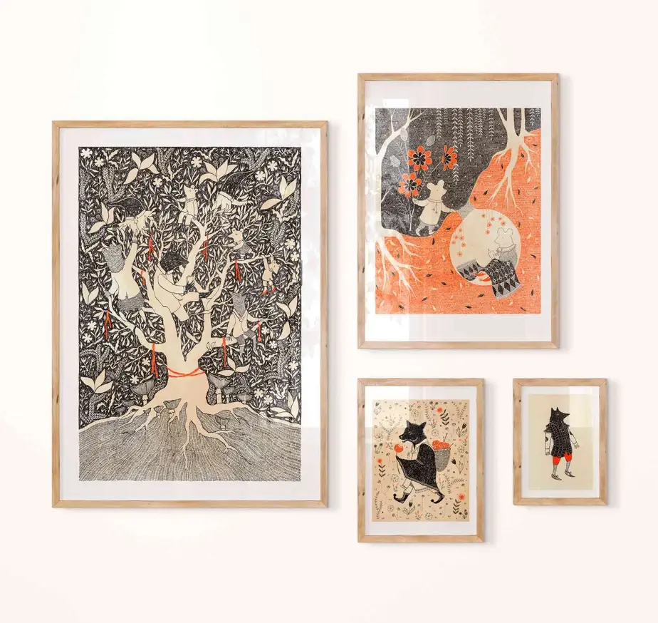 Katia Hinic Studio - Wholesale Art Print - 'Tree House' Art Print2