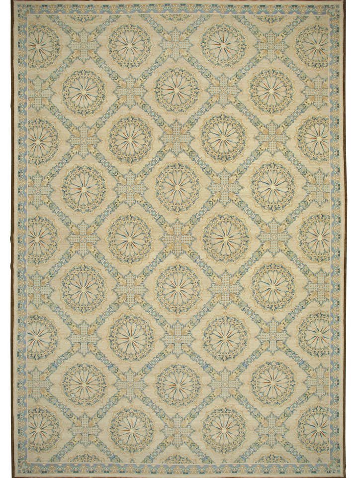 14x20 Beige Oushak Teppich - 36003 für den Großhandel von RUG N CARPET