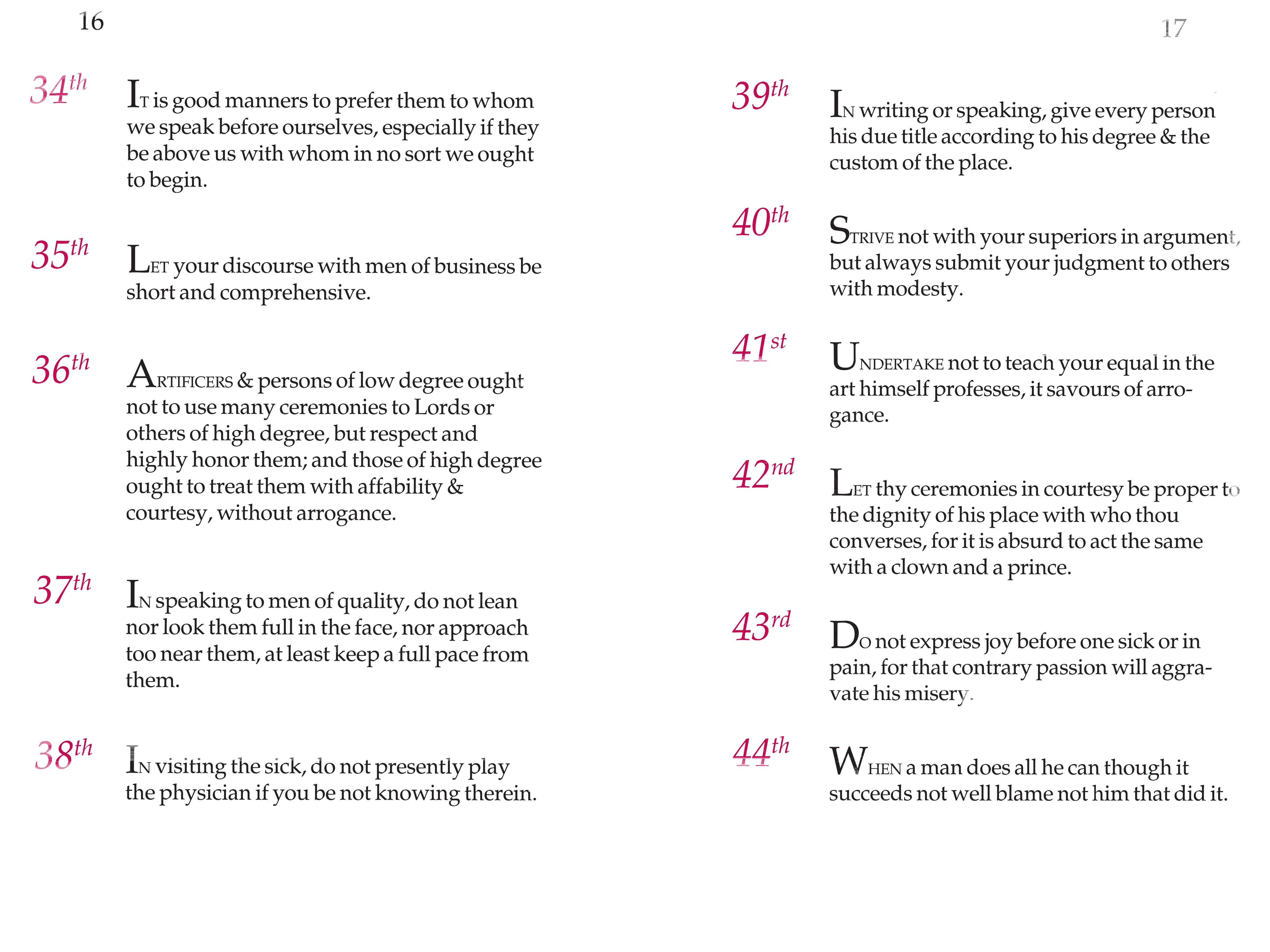 Applewood Books - Vente Politique et actualités - Règles de civilité et de comportement décent de George Washington1