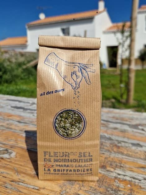 Fleur de Sel di Noirmoutier, Aglio Orsino 250GR per la vendita all'ingrosso da parte di Marais Salants la Griffardière