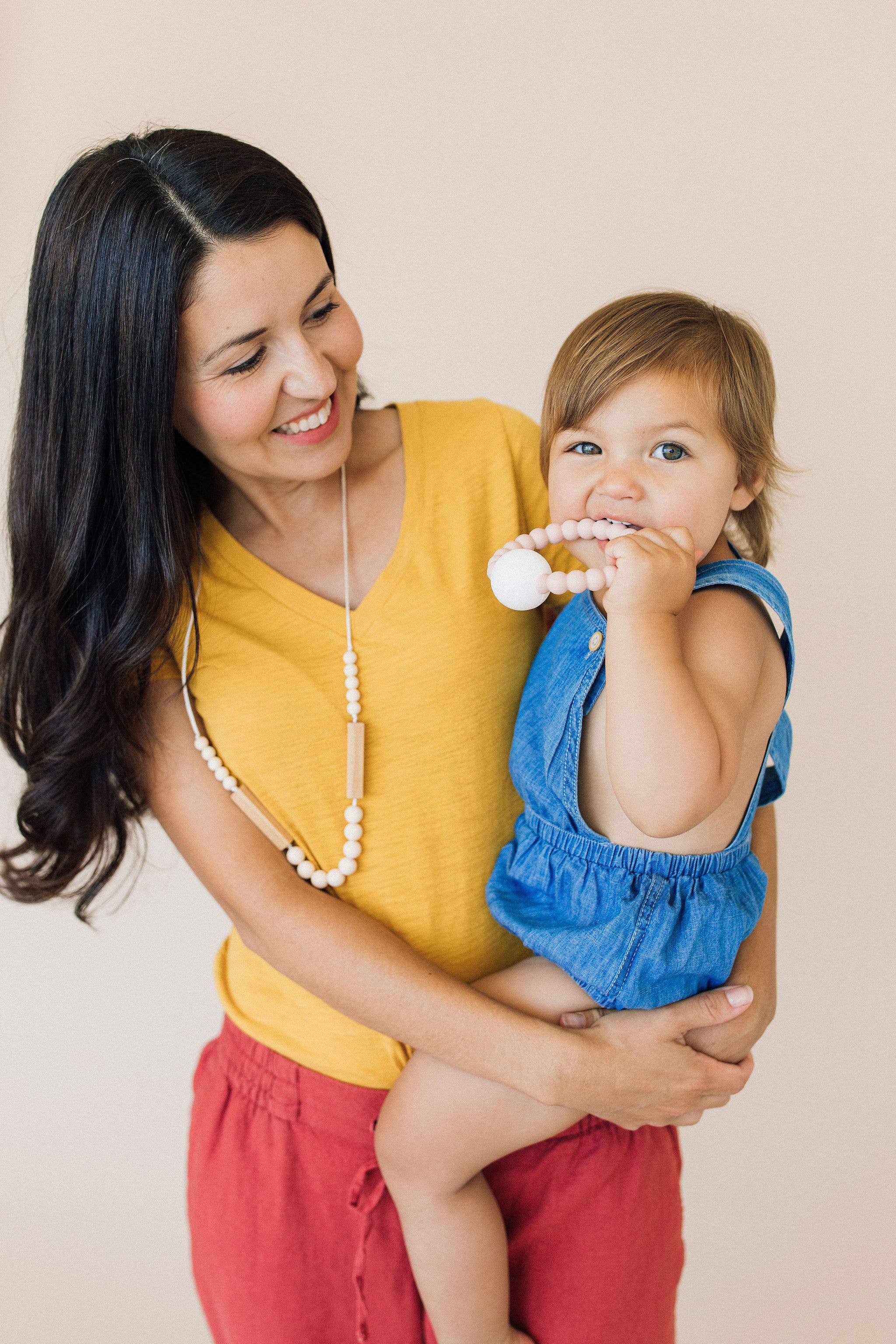 Chewable Charm - Wholesale Teether (Not Clip-On) - Baby - Teether Toy Rattle - Blush1