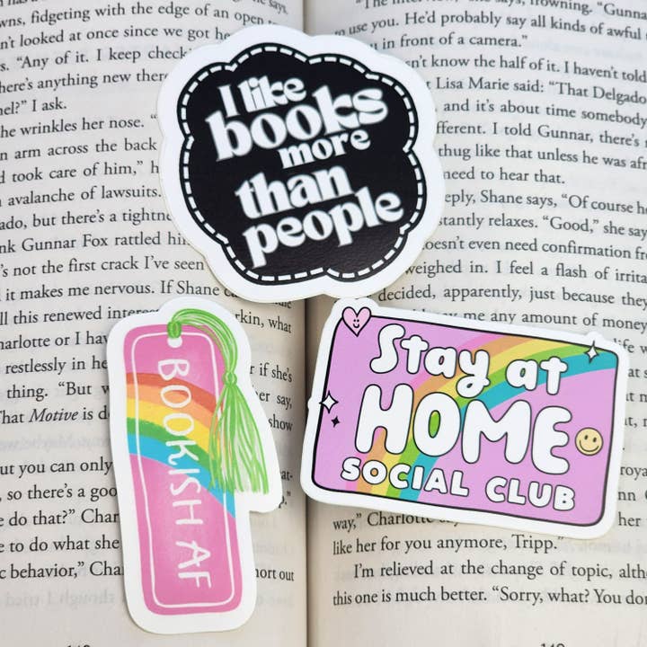 Bookish Stickers - Collection 5 for wholesale by Be Kind Booktique