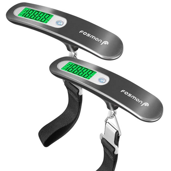 Fosmon - Wholesale Kitchen Tool/Gadget - 2-Pack Digital Luggage Scale with LCD Backlight, 110lbs0