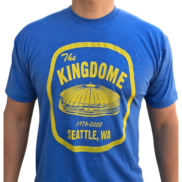 Seattle Kingdome Patch mens/unisex t-shirt for wholesale by Sweetpea and Boy