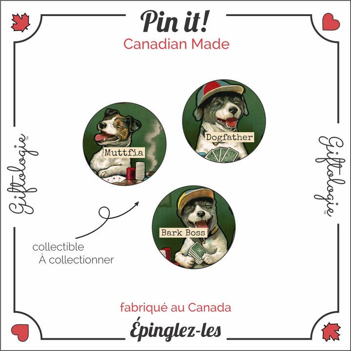 Dog Lover Pin Trio for wholesale by Giftologie
